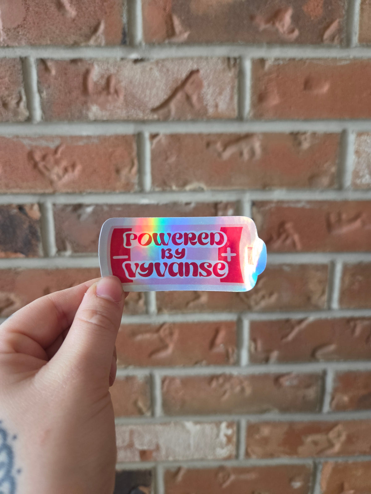 Powered by Vyvnace Sticker