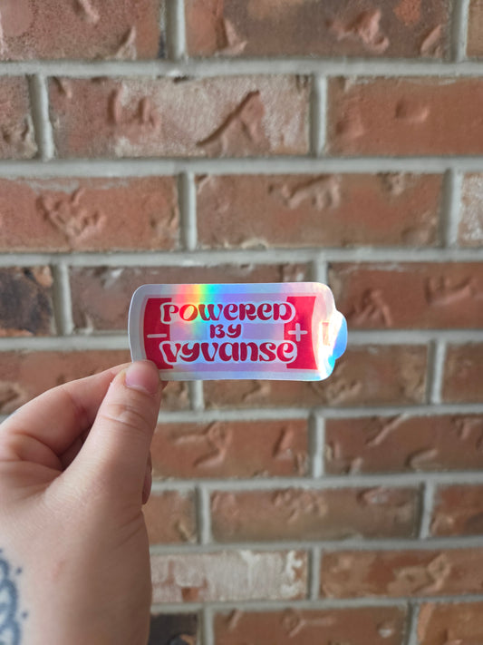 Powered by Vyvnace Sticker