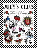 Snail Mail Sticker Club - JULY TATTOO THEME
