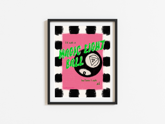 Magic 8 Ball - by Daylily Yee Tattoo