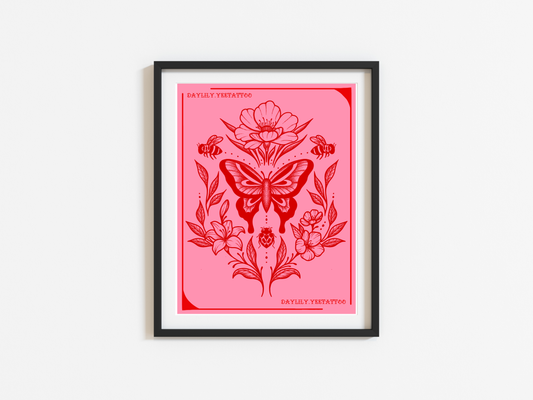 Pink & Whimsy - by Daylily Yee Tattoo