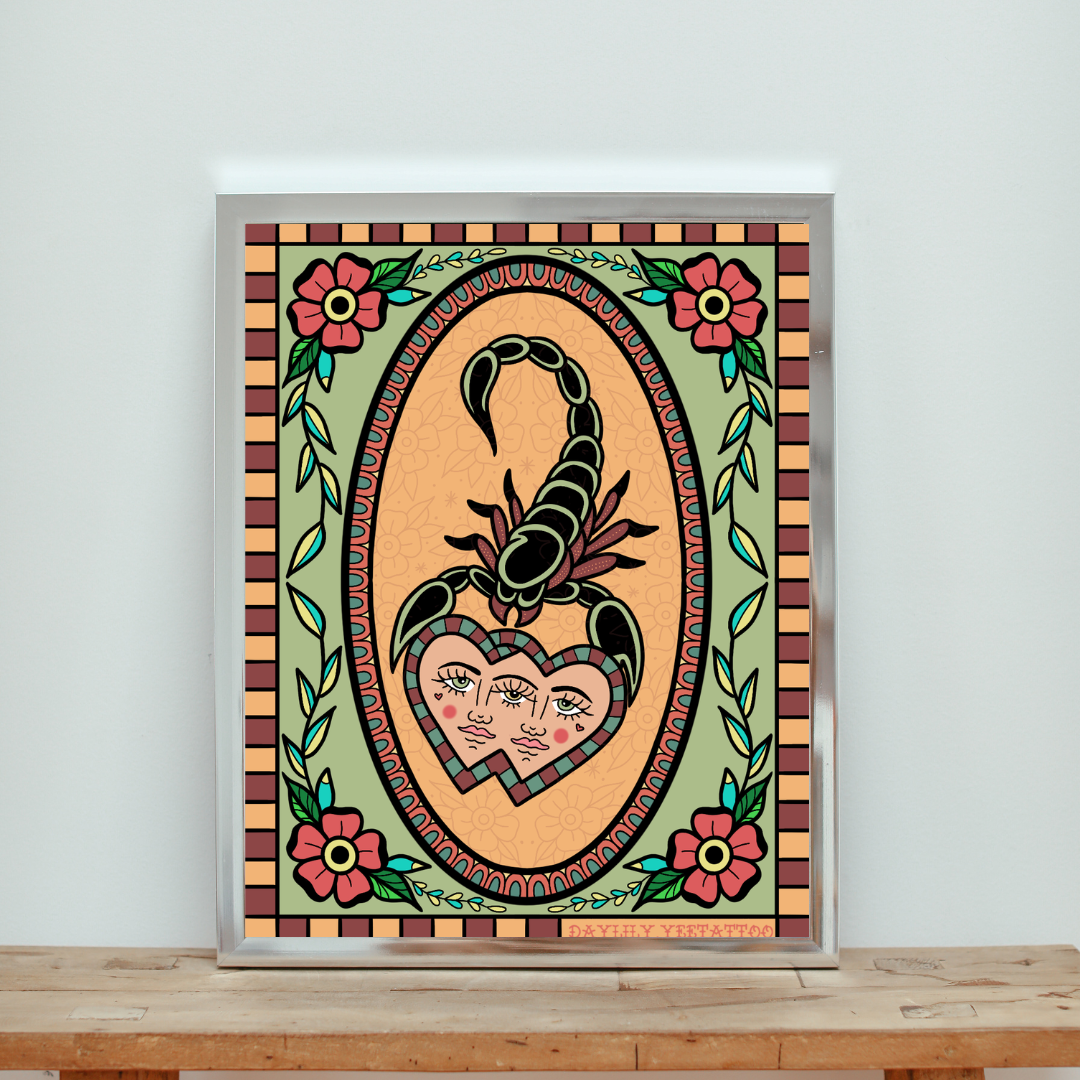 Scorpio Lover - by Daylily Yee Tattoo